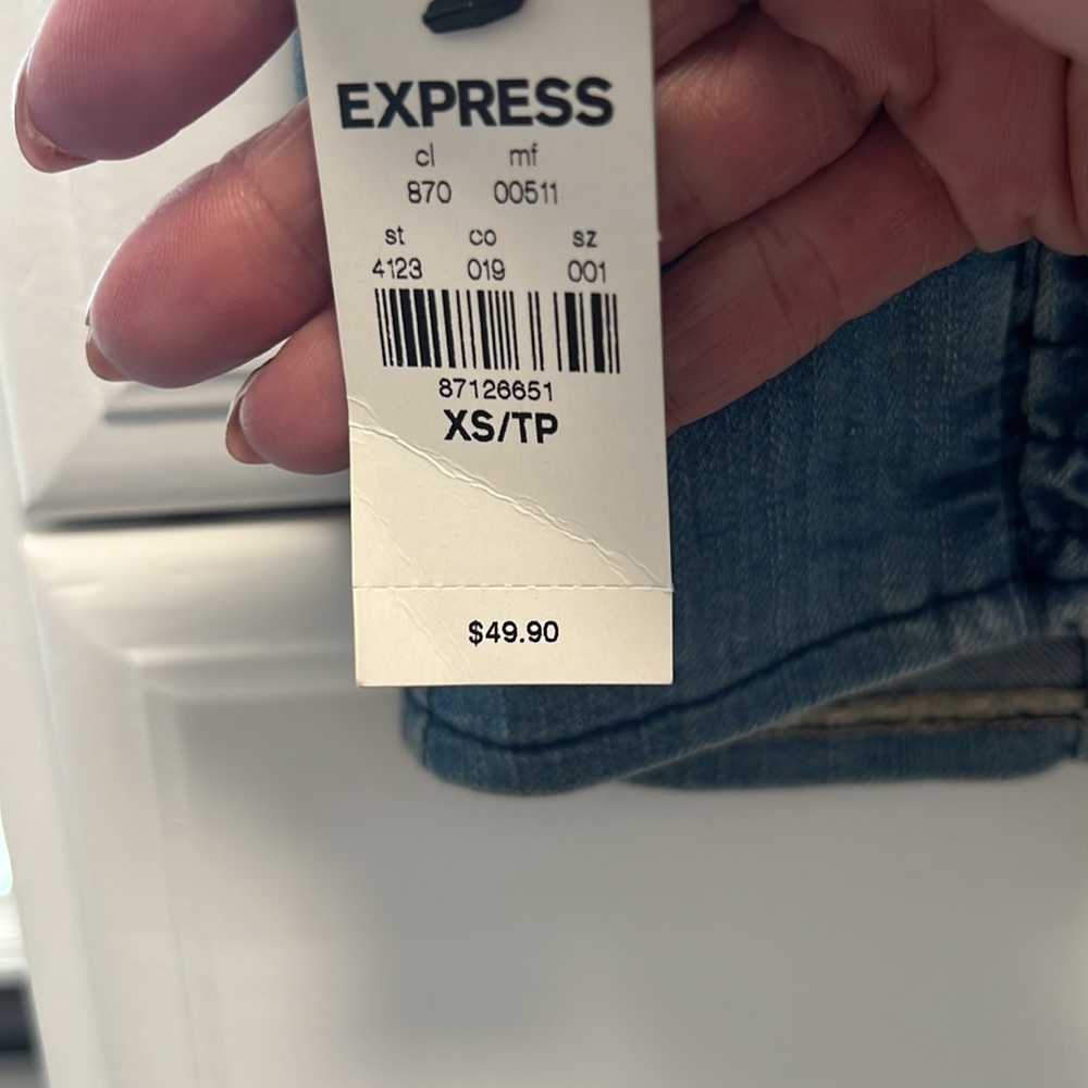 Express Jean crop top XS - Picture 4 of 4
